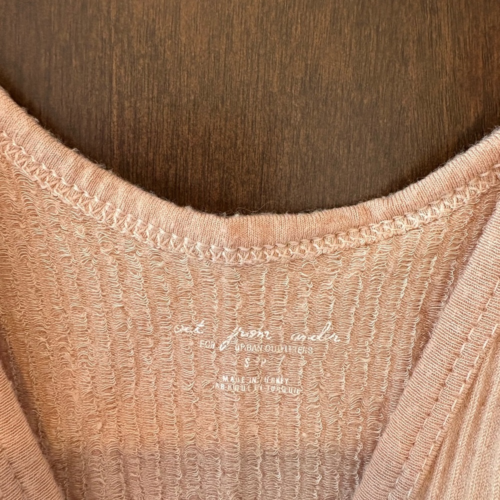 Nude Ribbed Tank Top - Picture 2 of 2